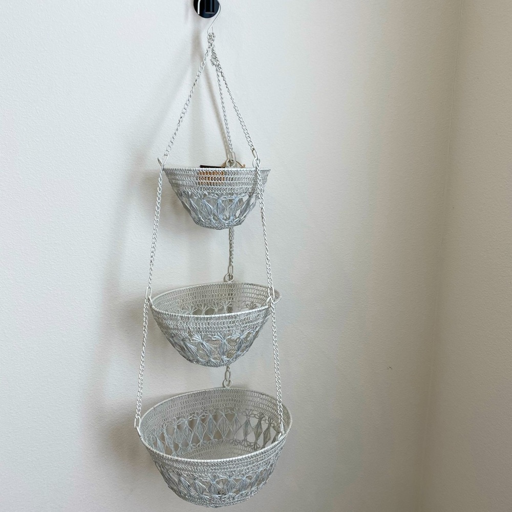 World Market Hanging 3 Tier Produce / Plant Basket